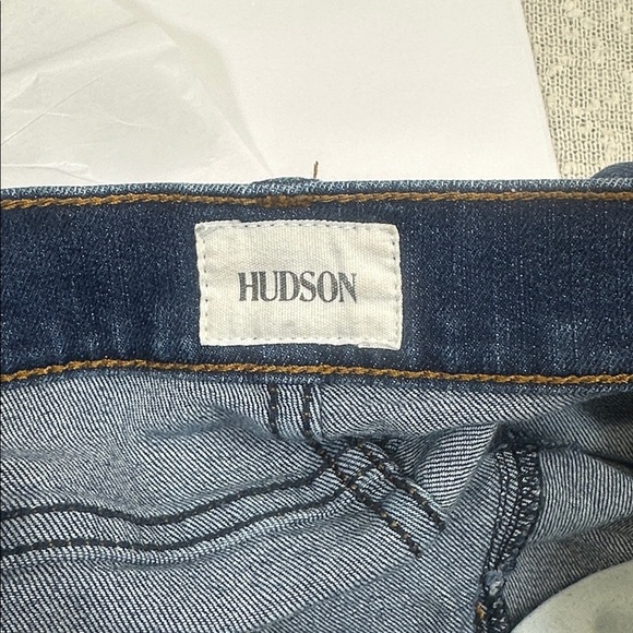 HUDSON Natalie Mid Rise Ankle Super Skinny Jeans Size 26 Dark Wash - Picture 8 of 12